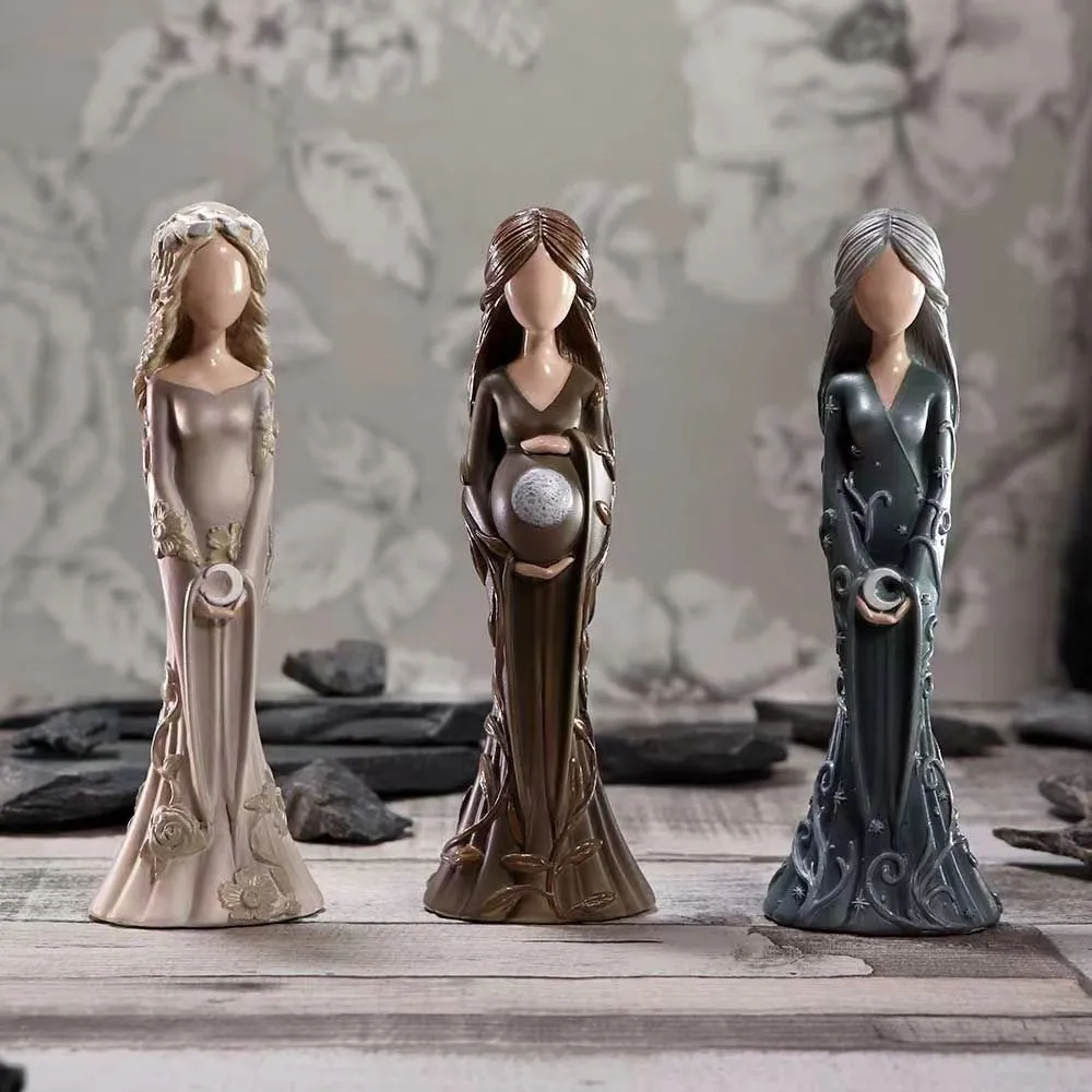 The Helter statue trio of sculptures of the goddess